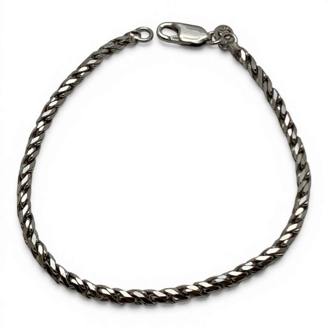 Sterling Silver Bracelet: Marked 925 - 7 1/8" Long - 6.4 Grams