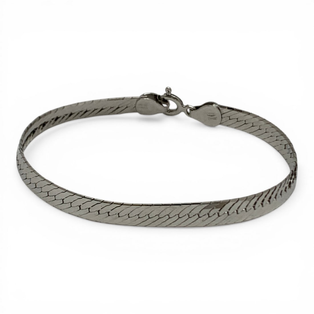 Sterling Silver Bracelet: Marked 925 - 7 1/4" Long - 4.9 Grams