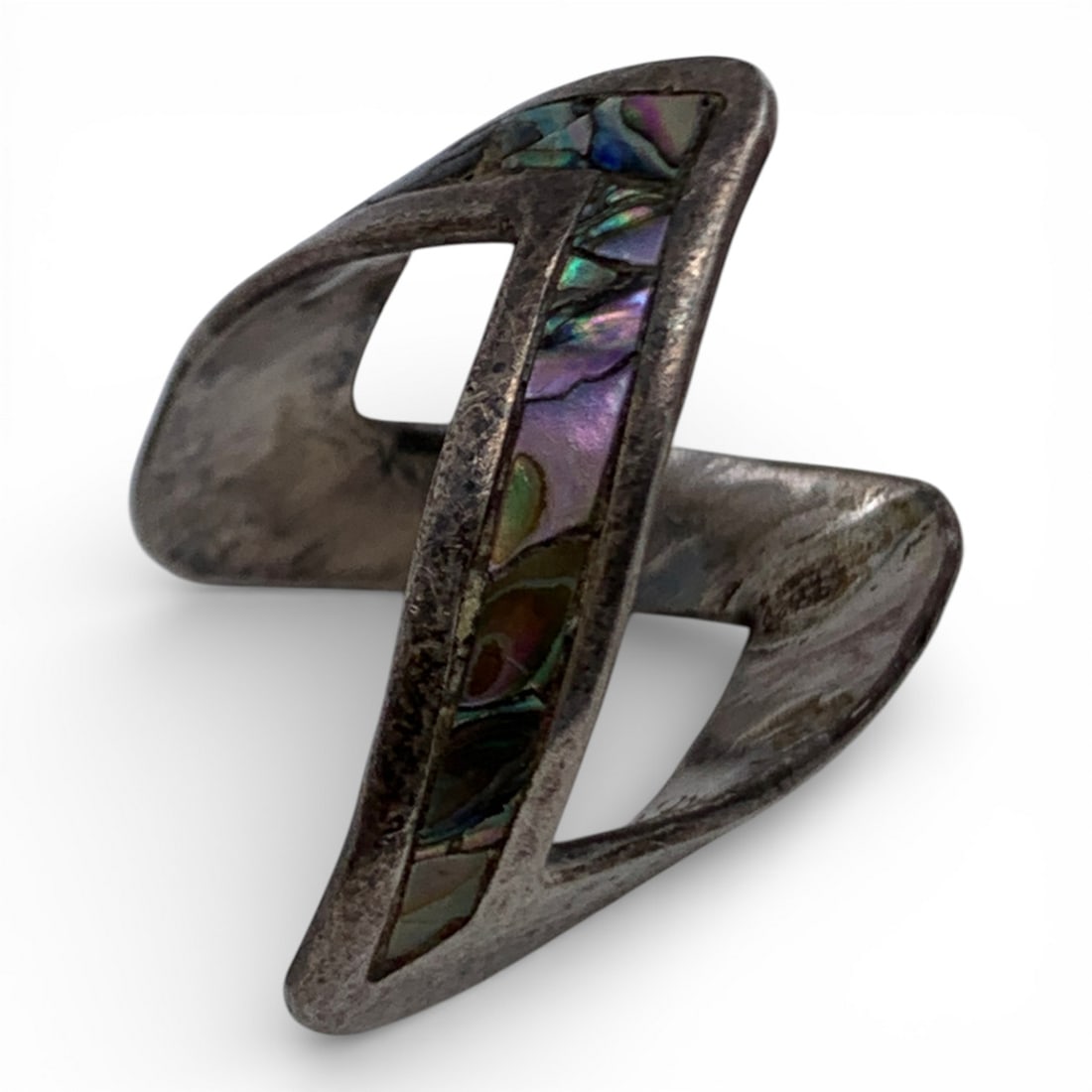 Sterling Silver & Abalone Ring - 3