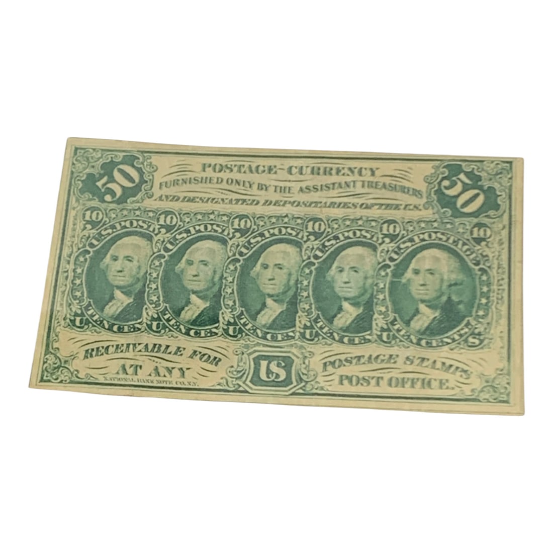 50 Cents Postage Currency, 1st Issue: F # 1312See Photos