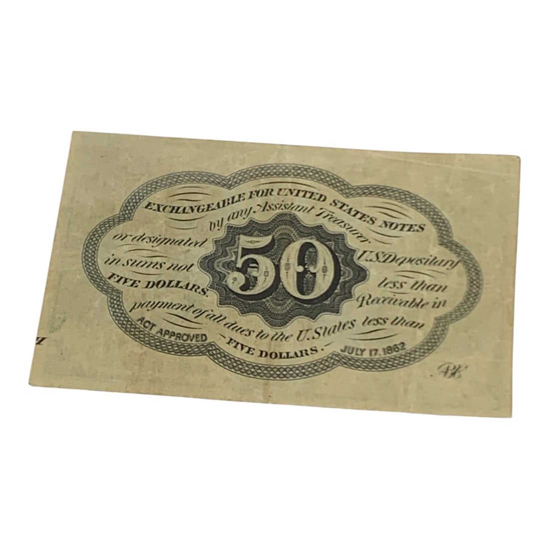 50 Cents Postage Currency, 1st Issue - 2