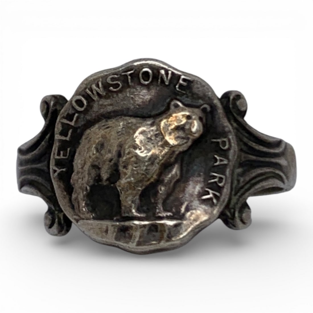 Sterling Silver Yellowstone National Park Ring: Marked Sterling - Size 5.25 - 3.0 Grams