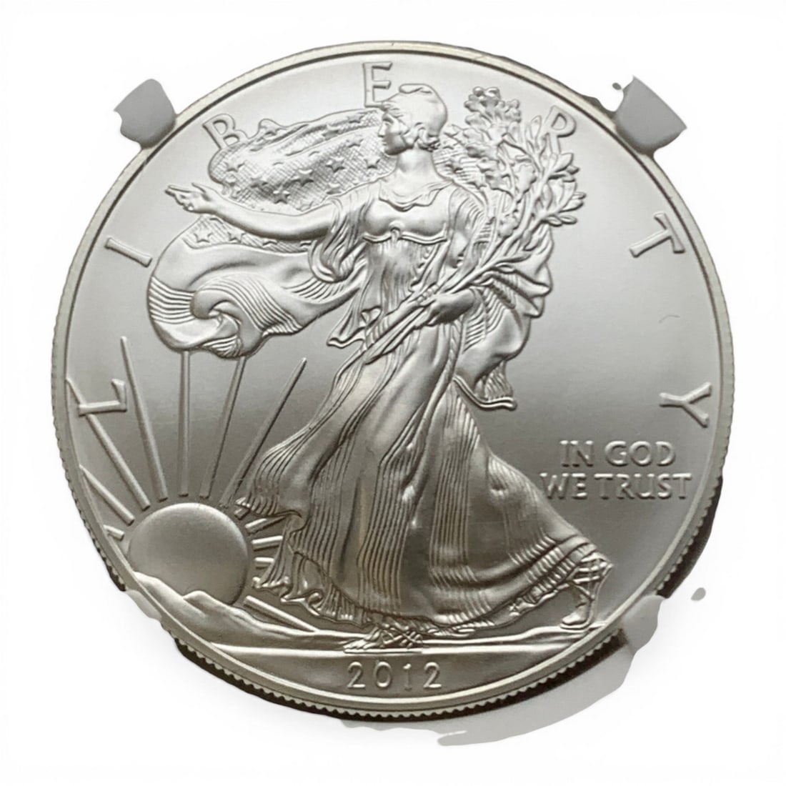 Ngc Graded 2012 American 1oz. Silver Eagle - 2