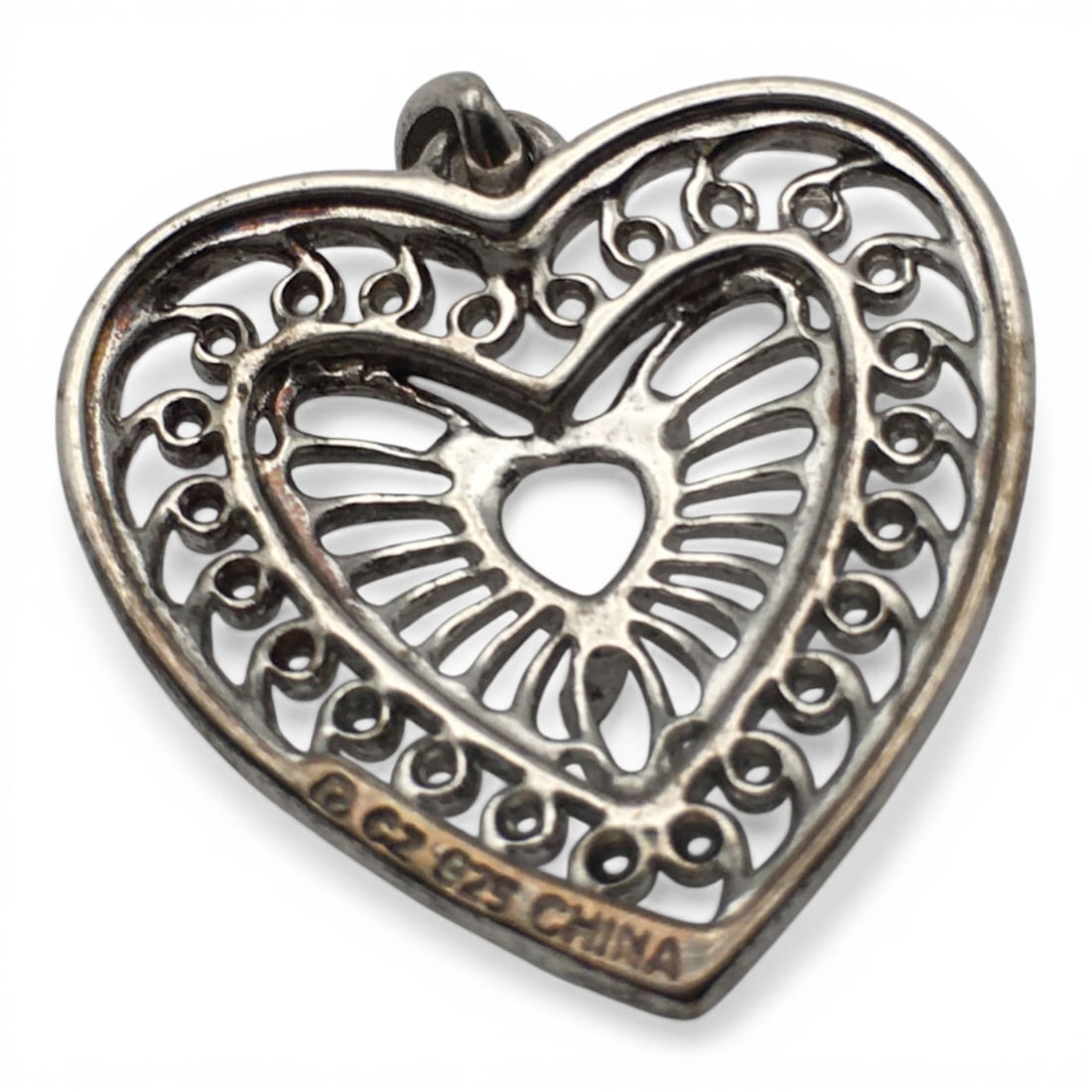 Sterling Silver Heart Pendant - 2