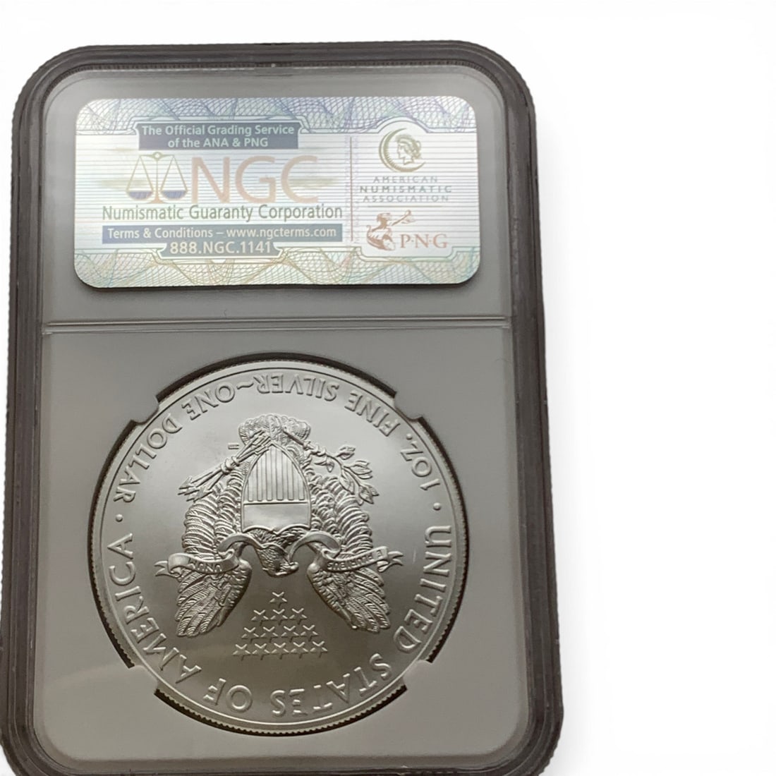 Ngc Graded 2012 S American 1oz. Silver Eagle - 3