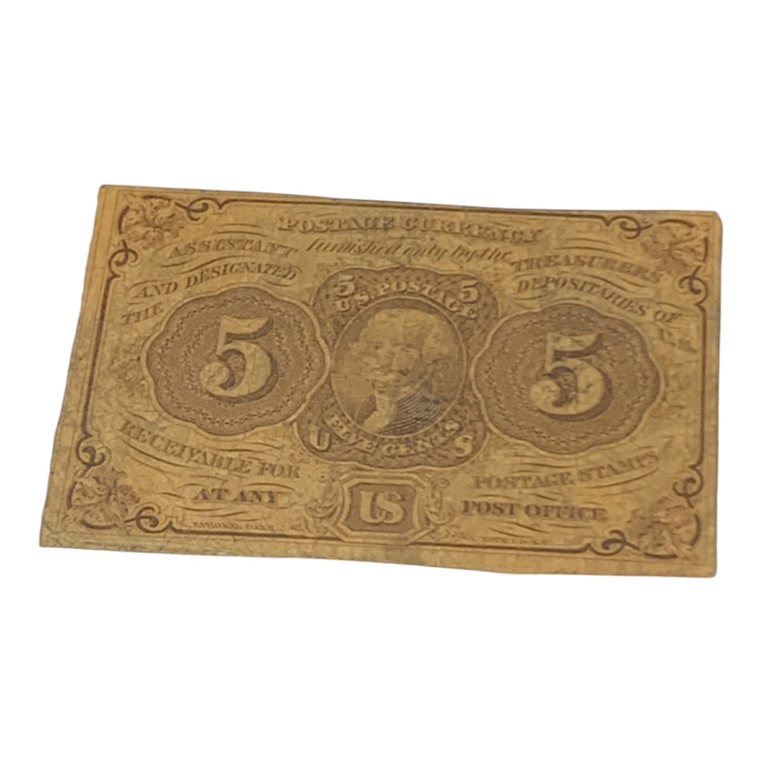 5 Cents Postage Currency Note, 1st Issue: F # 1230See Photos