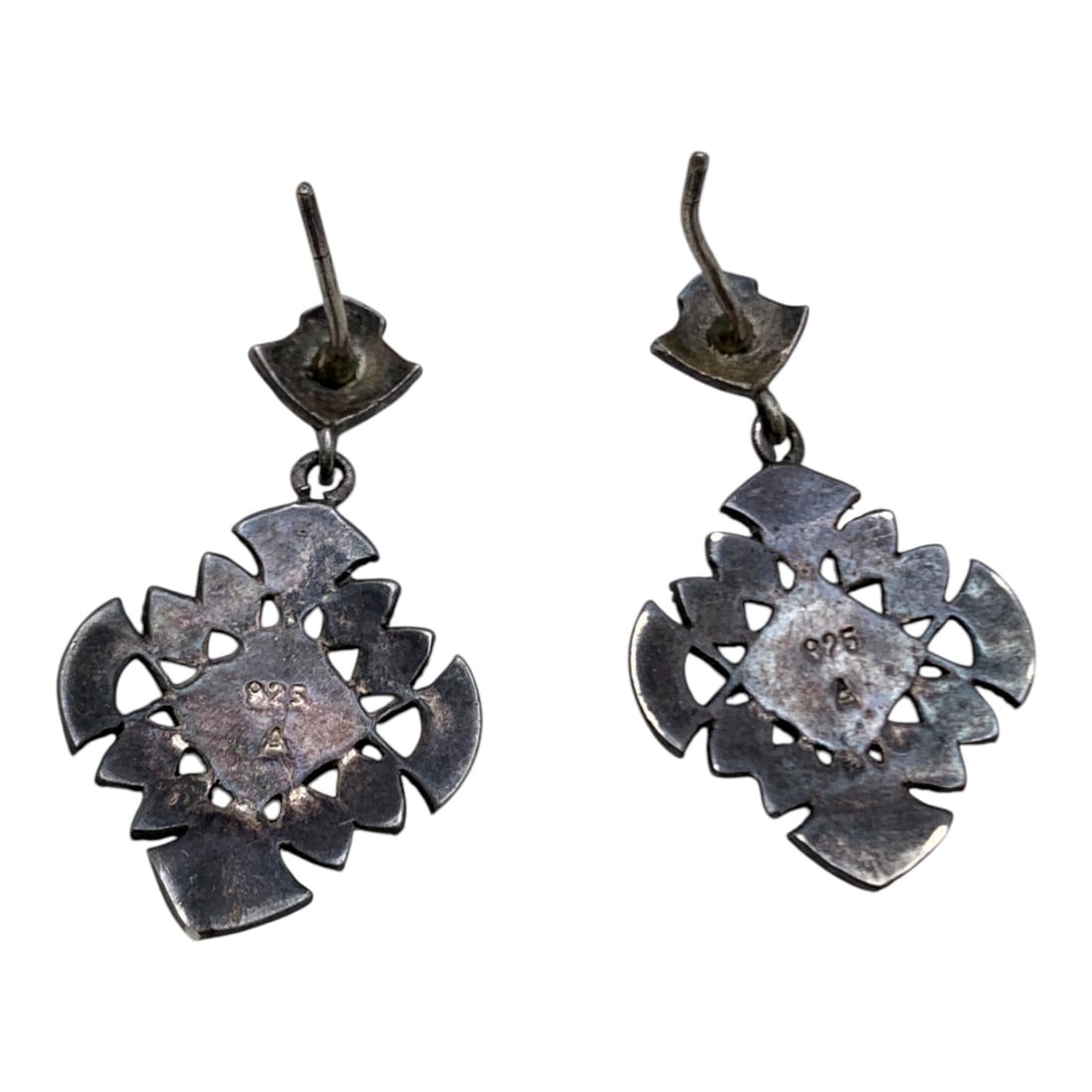 Sterling Silver & Marcasite Earrings - 2