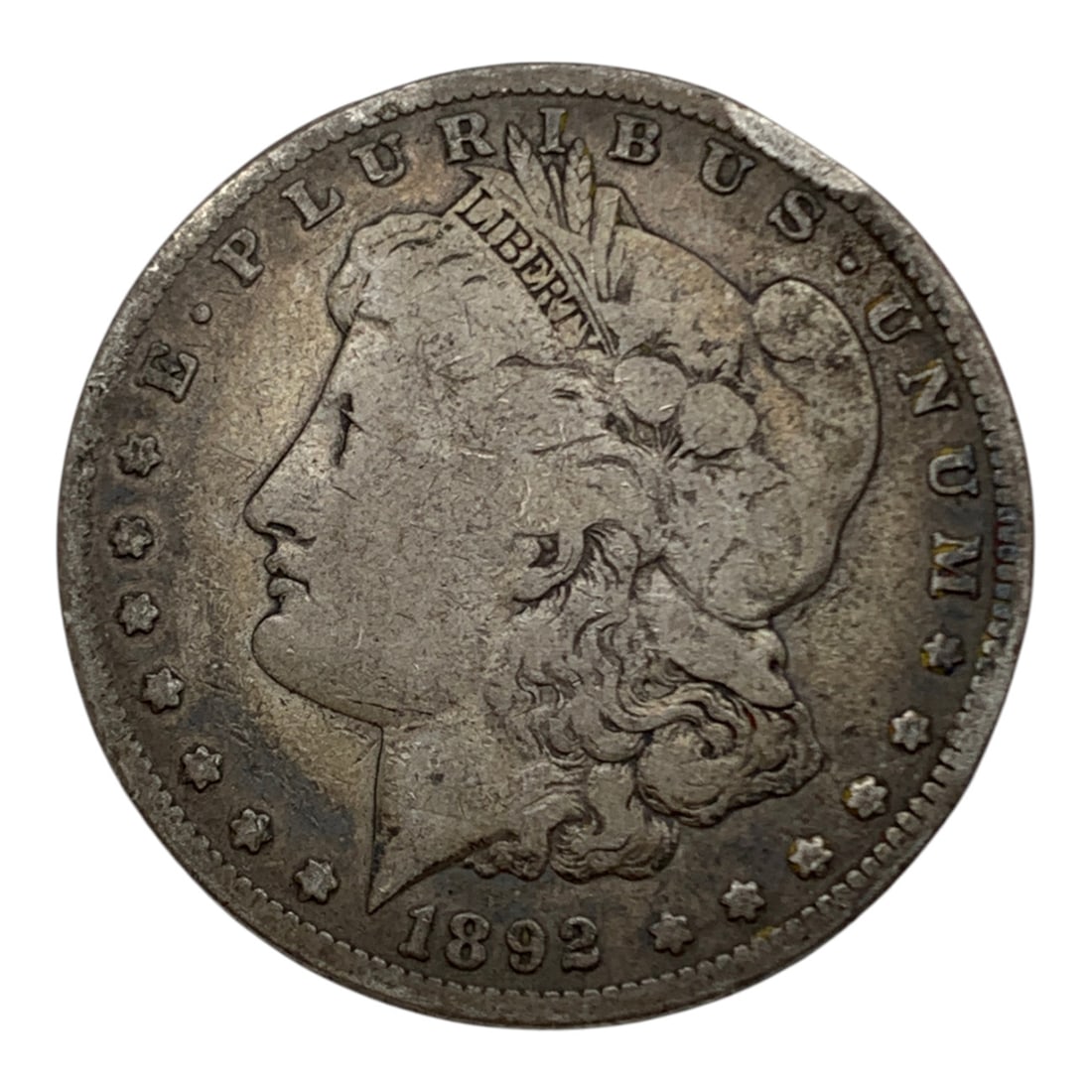 1892 Morgan Silver Dollar: 90% Silver Content - United States Of America~ One Dollar