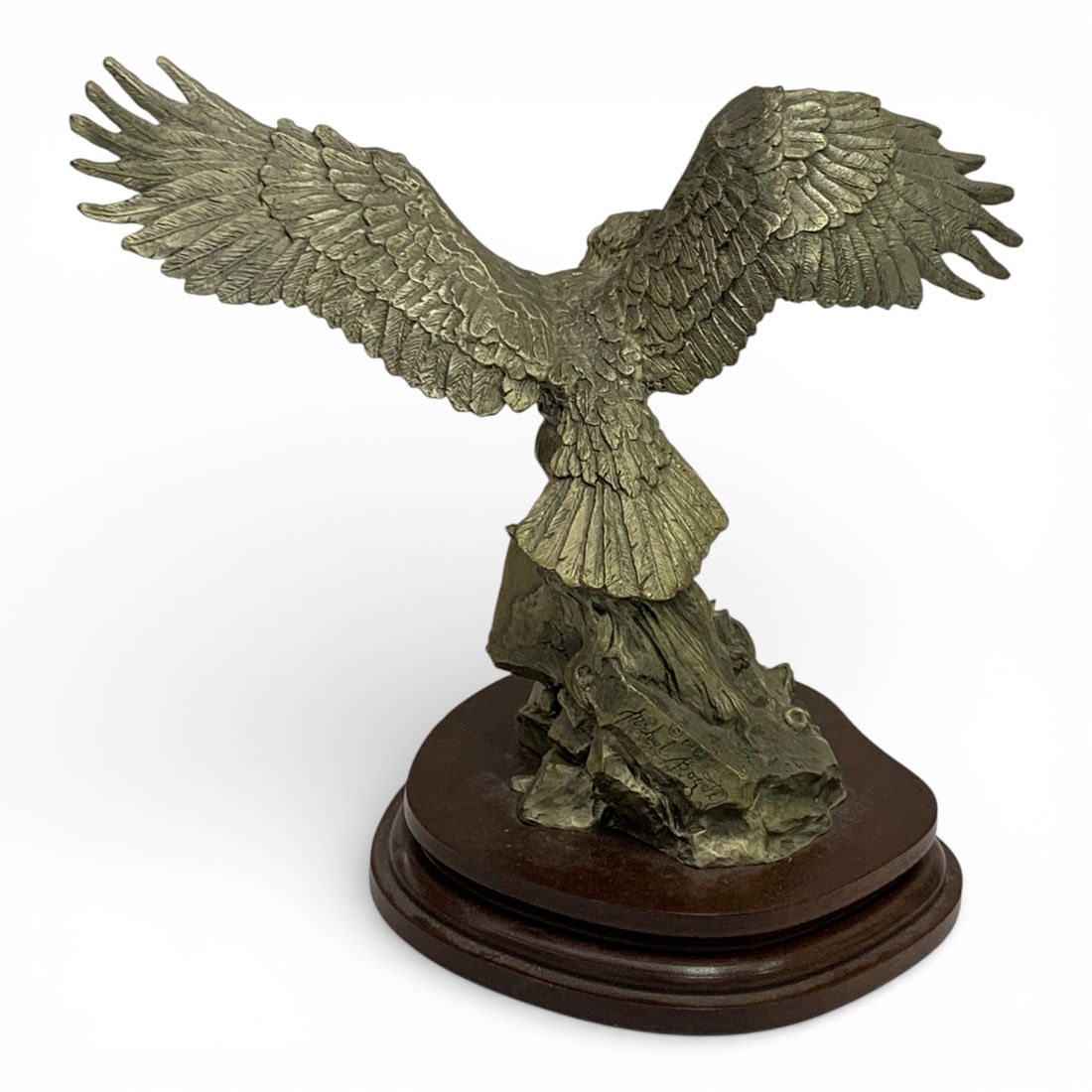 1987 Michael Boyett Pewter Eagle Sculpture - 2