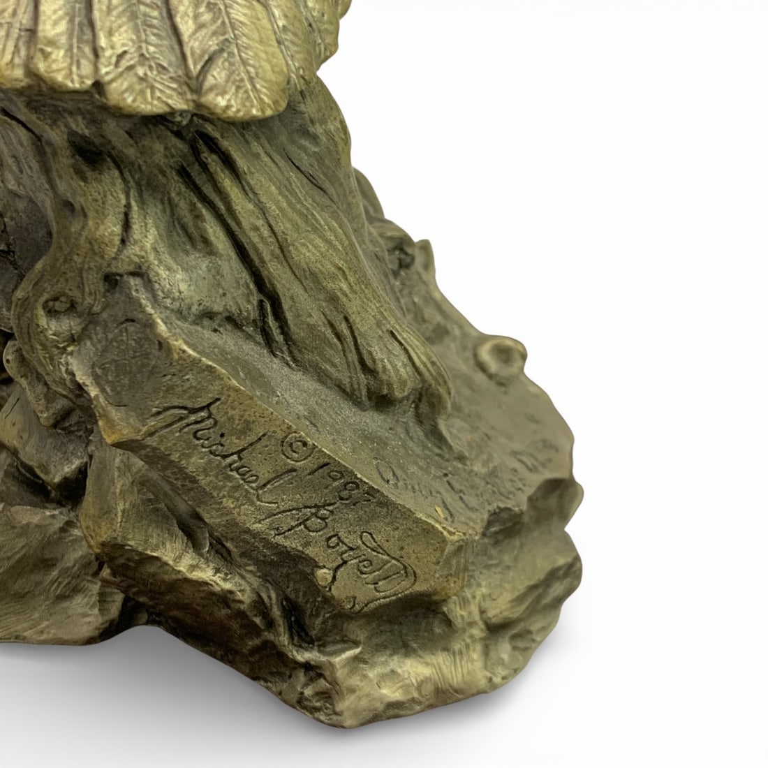 1987 Michael Boyett Pewter Eagle Sculpture - 5