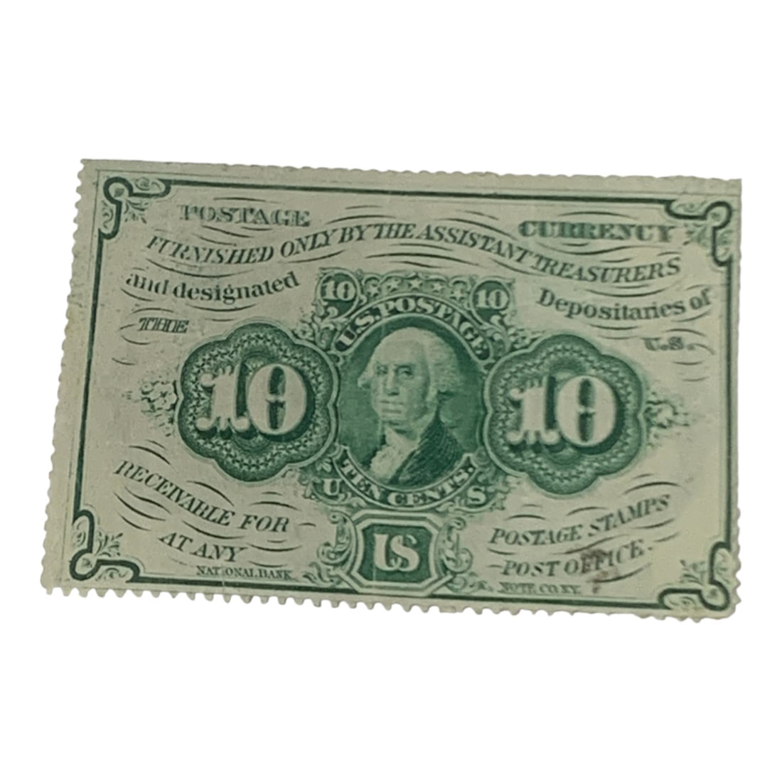 10 Cents Postage Currency Note, 1st Issue: F # 1241See Photos