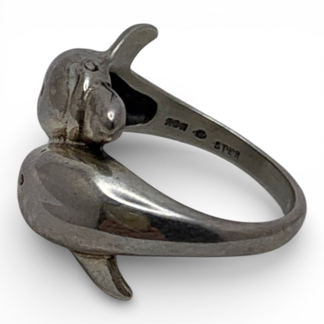 Sterling Silver Dolphin Ring - 3