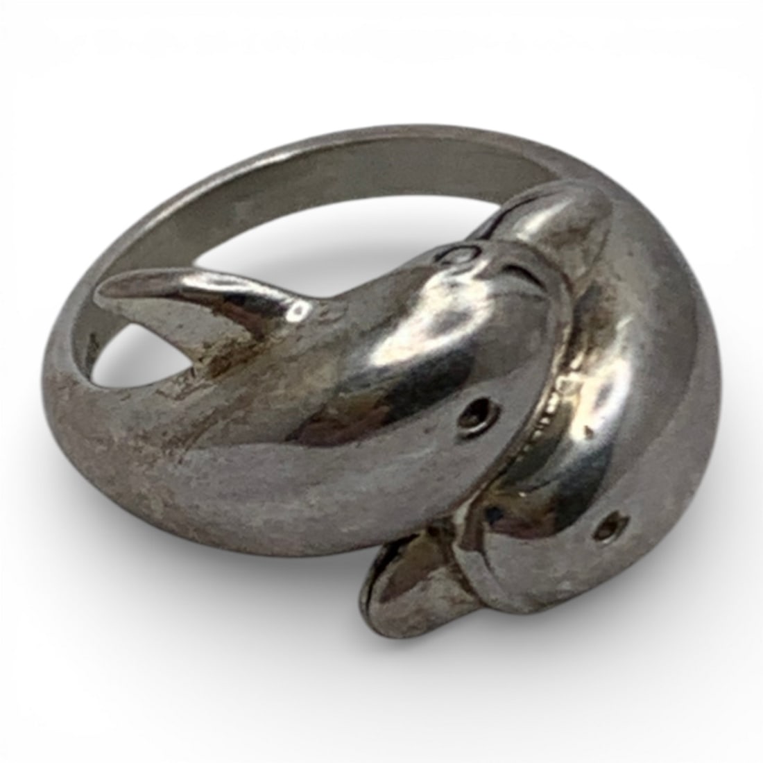 Sterling Silver Dolphin Ring - 4