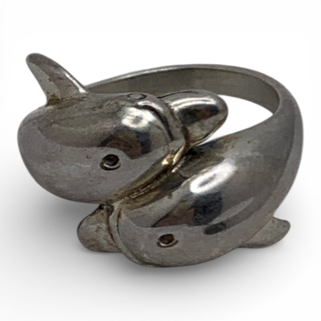 Sterling Silver Dolphin Ring - 5