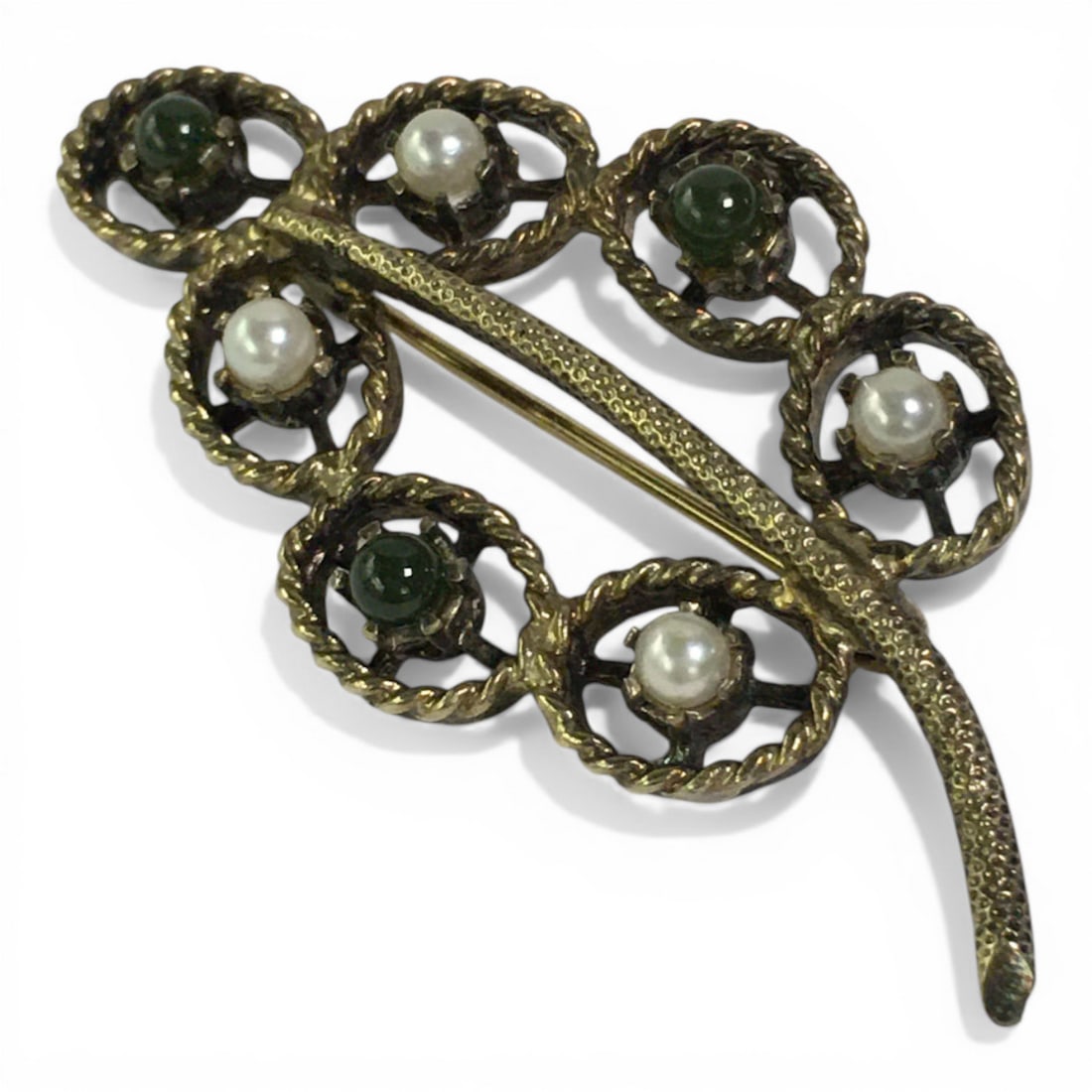 Sterling Silver Broach: Tested Sterling. 7.5 G. 2.0" Long