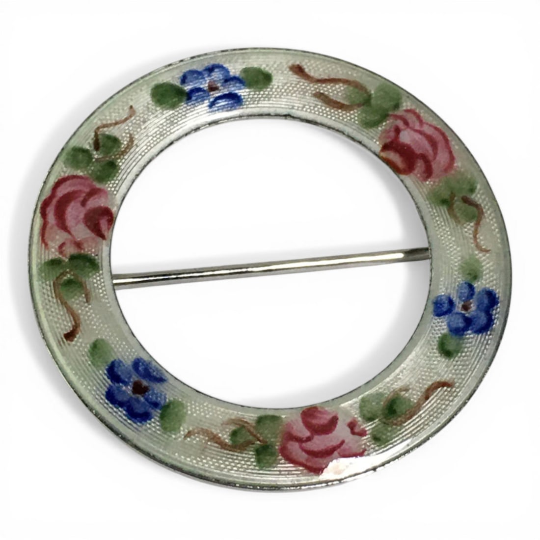 Sterling Silver Flower Broach: Marked 925. 3.8 G. 1.0" Long