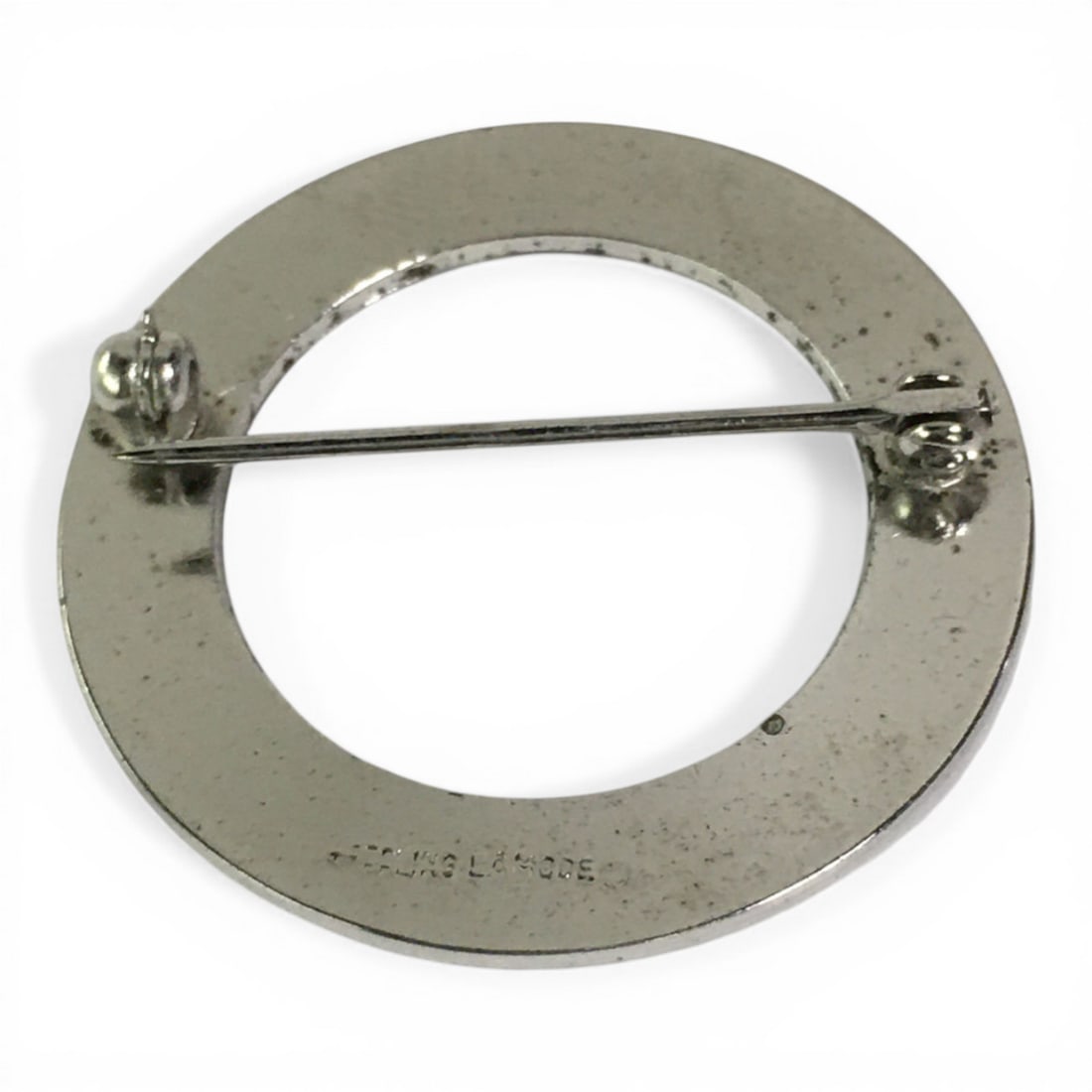 Sterling Silver Flower Broach - 2