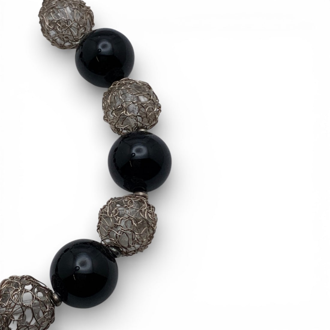 Silver Bracelet With Beads - 2