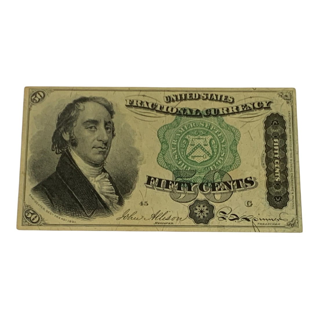 50 Cents Fractional Currency Note, 4th Issue: F # 1379See Photos