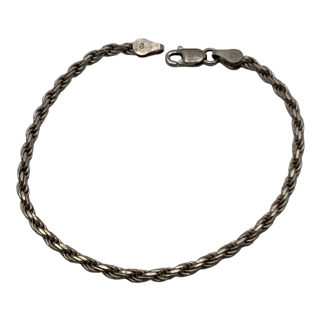 Sterling Silver Bracelet: Marked 925 - 7 1/8" Long - 4.5 Grams