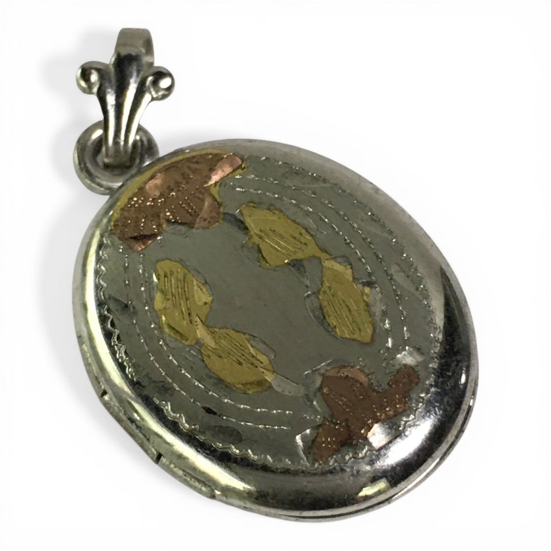 Locket Pendant: 1.25" Long.
