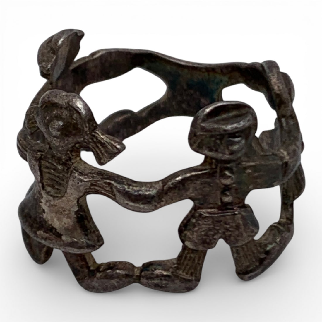 Sterling Silver Figural Ring - 5