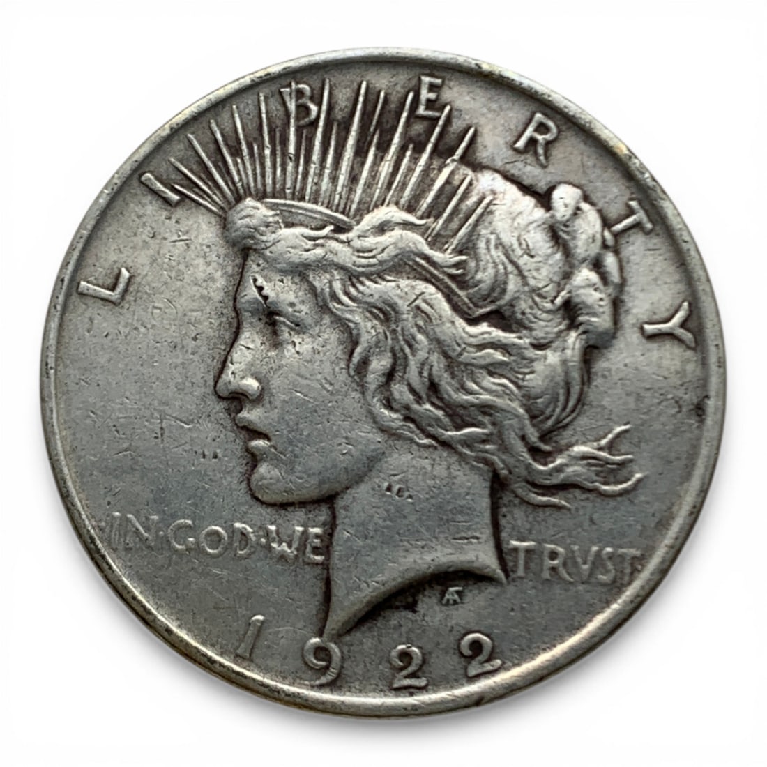 1922 Silver Peace Dollar: 90% Silver Content - United States Of America~ One Dollar