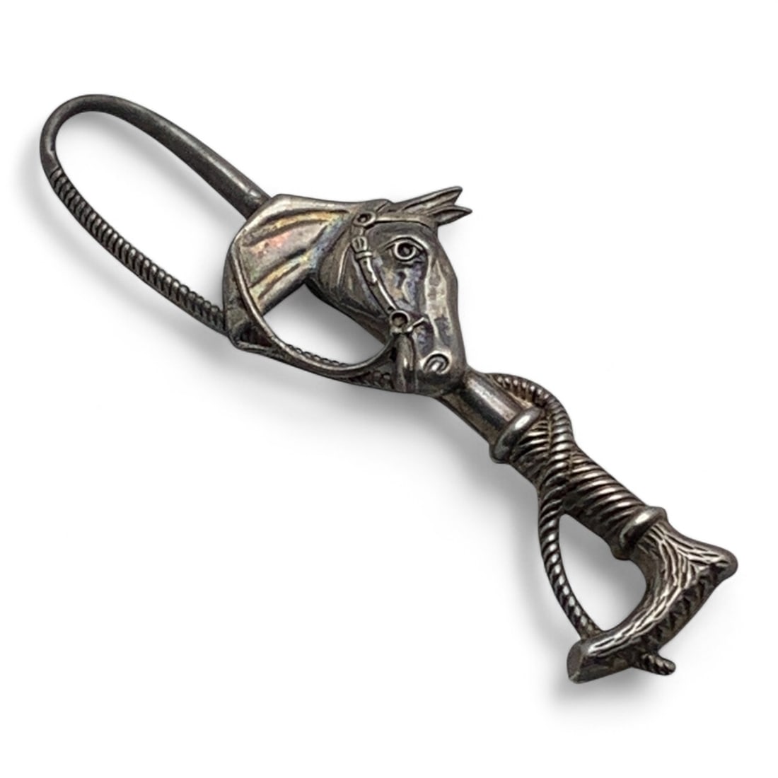 Sterling Silver Horse Pin: Marked Sterling - 2 1/2" Long - 3.9 Grams