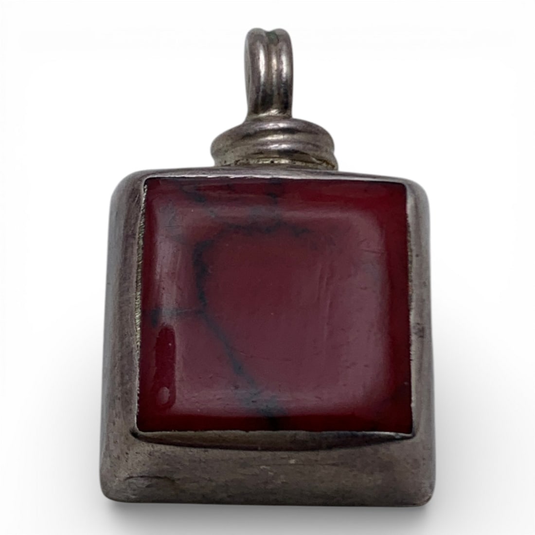 Sterling Silver & Red Jasper Pendant (1 of 3)