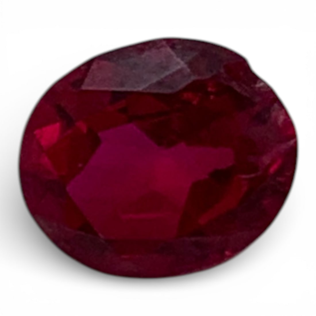 Faceted Pink Ruby Gemstone: 8.5x10.5mmGemstones Tested With Presidium Gem Tester Il - Berners Does Not Guarantee Authenticity Of Gemstones