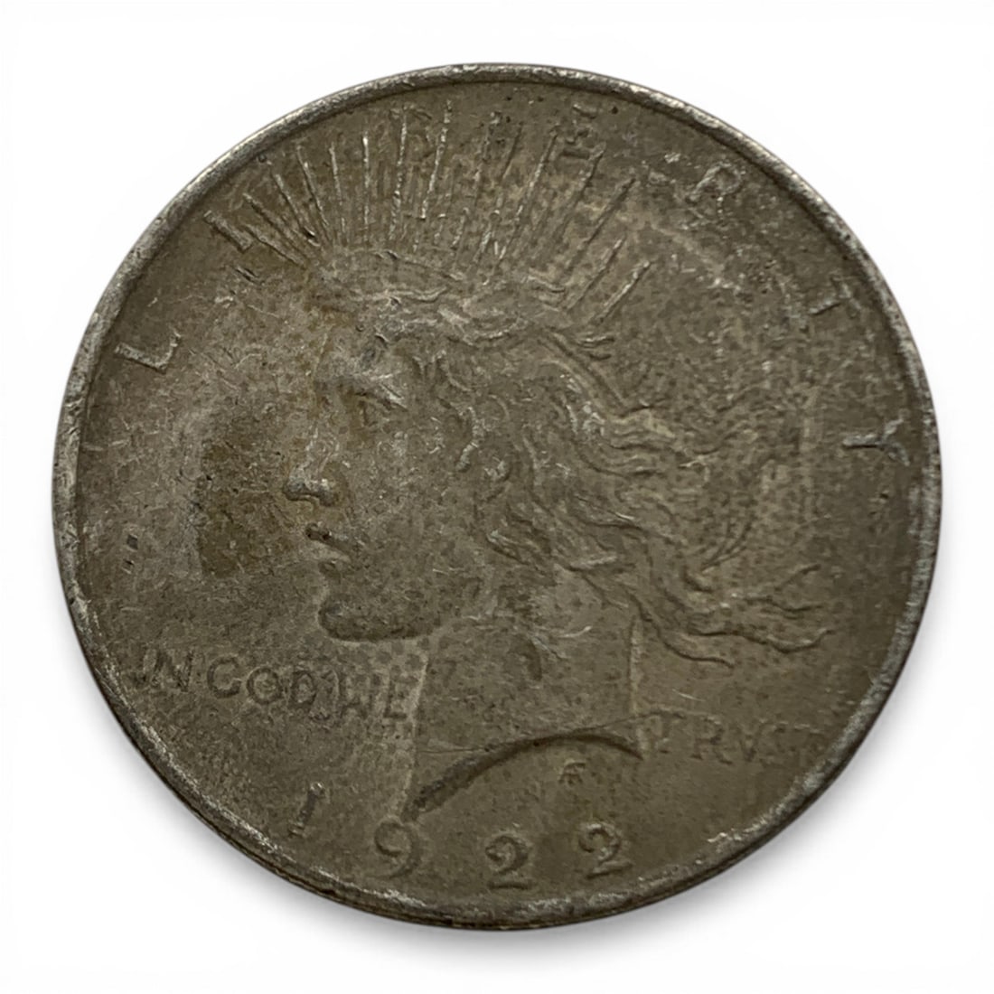 1922 Silver Peace Dollar: 90% Silver Content - United States Of America~ One Dollar
