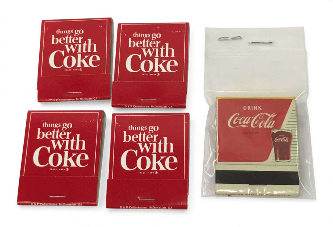 Group Of Coca Cola Advertising Matches: See Photos.