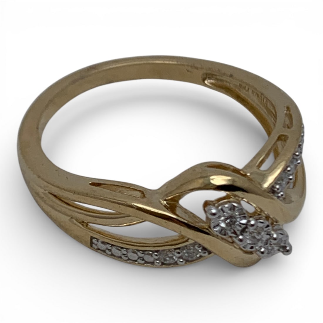 Sterling Silver Gold Tone Ring - 4