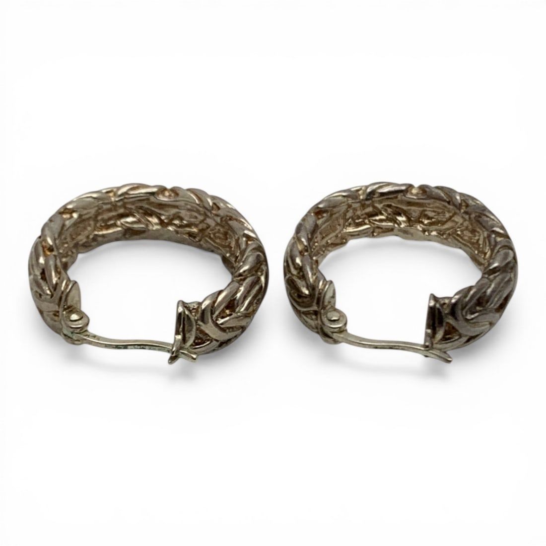 Sterling Silver Hoop Earrings - 2