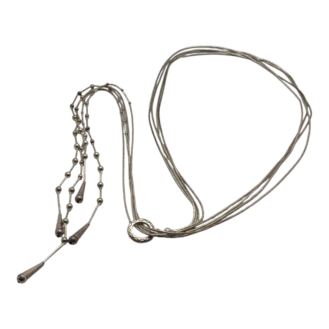 Sterling Silver Necklace: Marked 925 - 30" Long - 17.9 Grams