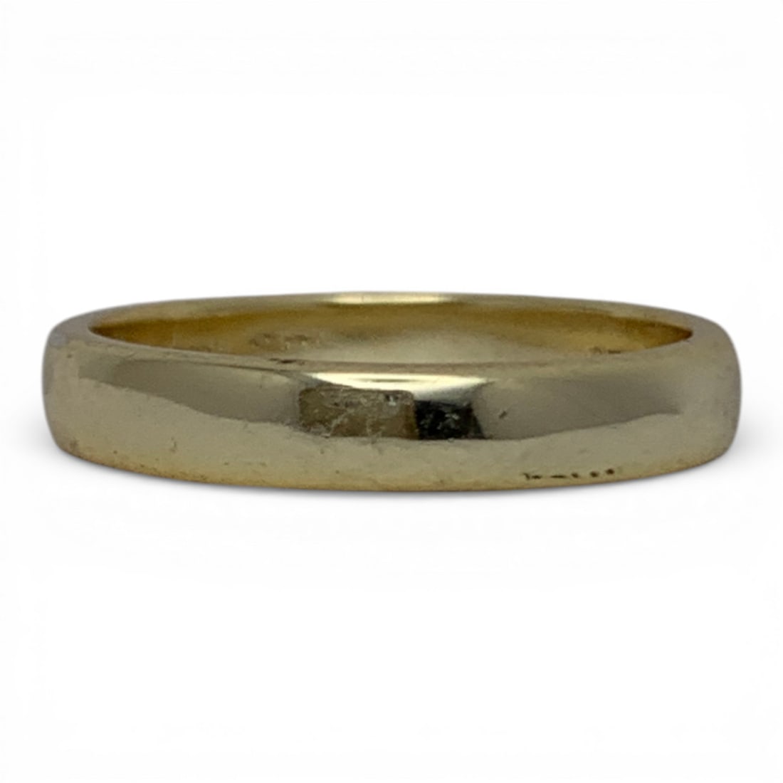 Sterling Silver Gold Tone Band: Marked 925 - Size 7 - 2.6 Grams