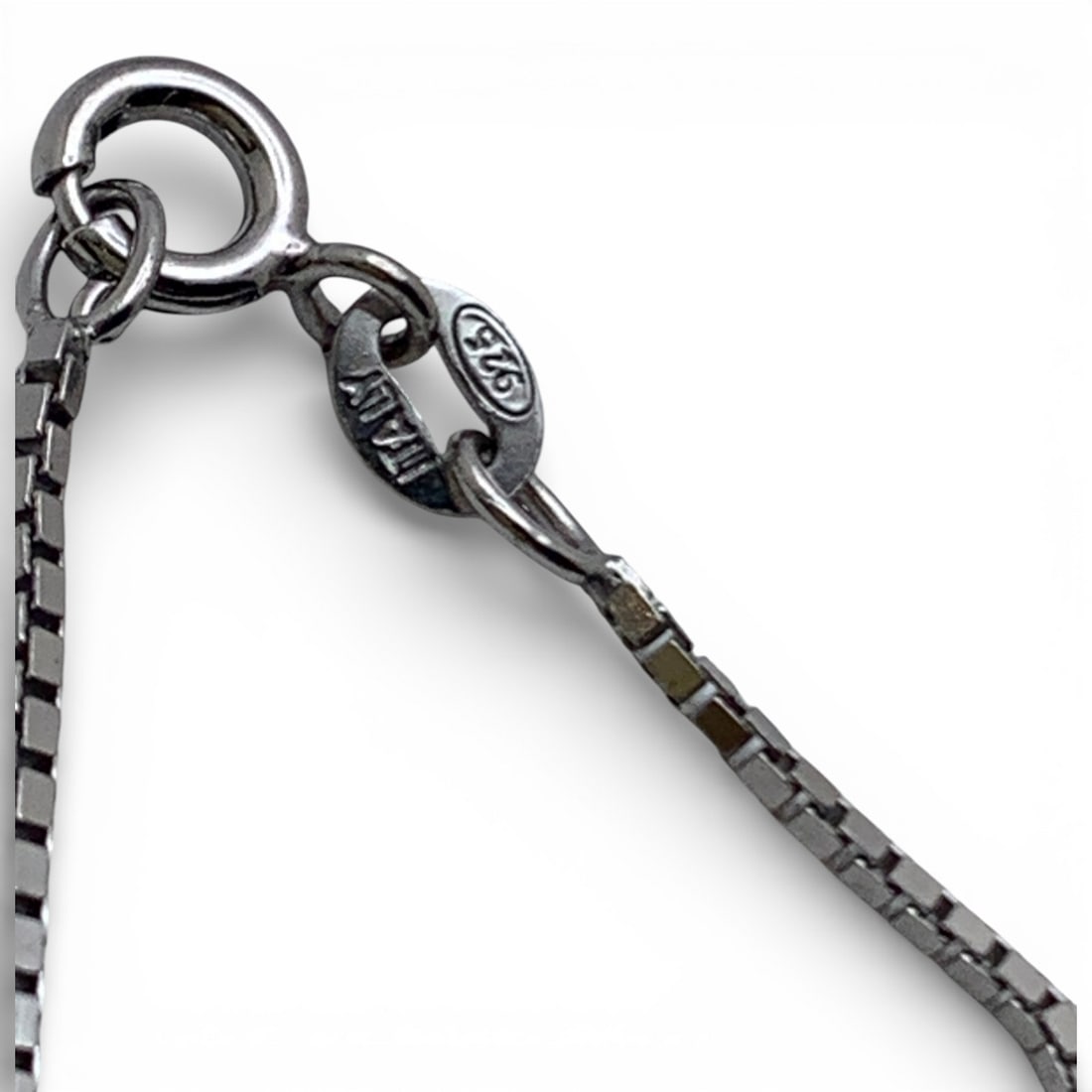 Sterling Silver Box Chain Necklace - 3