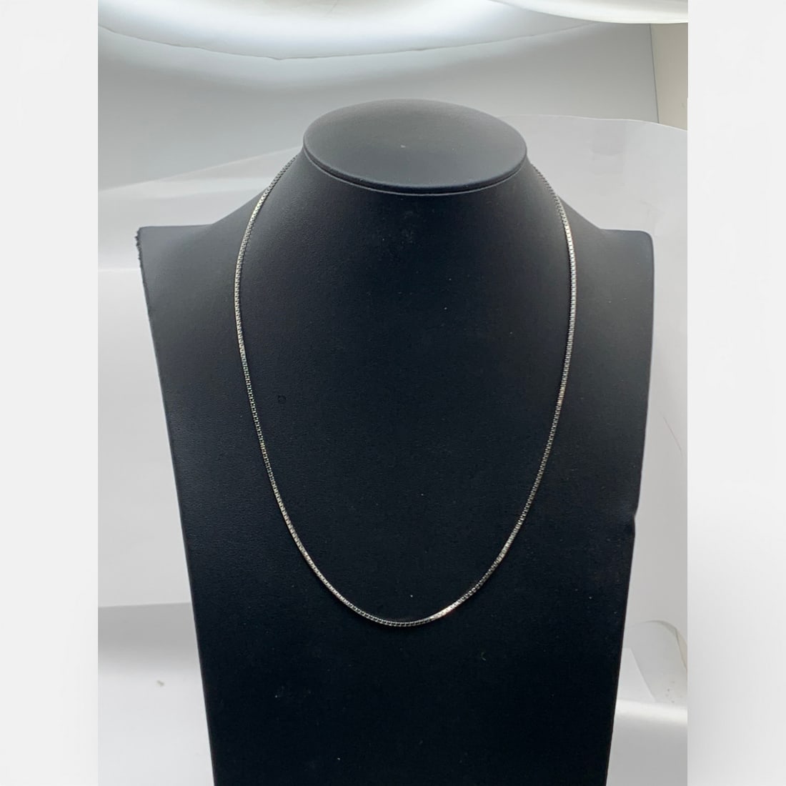 Sterling Silver Box Chain Necklace - 4