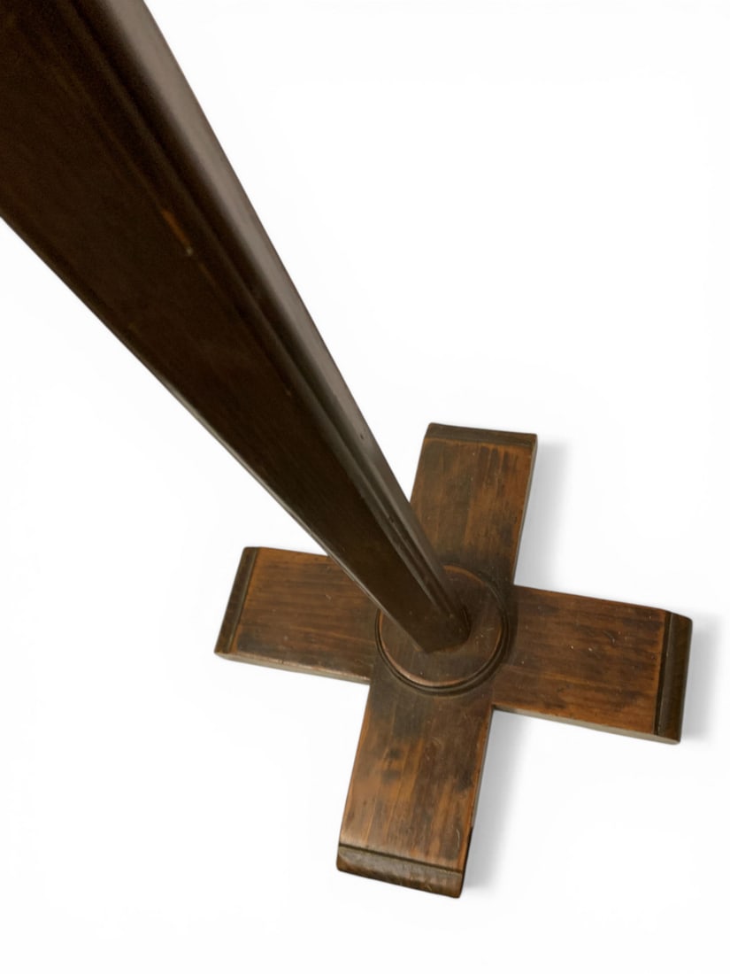 Hall Tree With Wrought Iron Hooks - 2