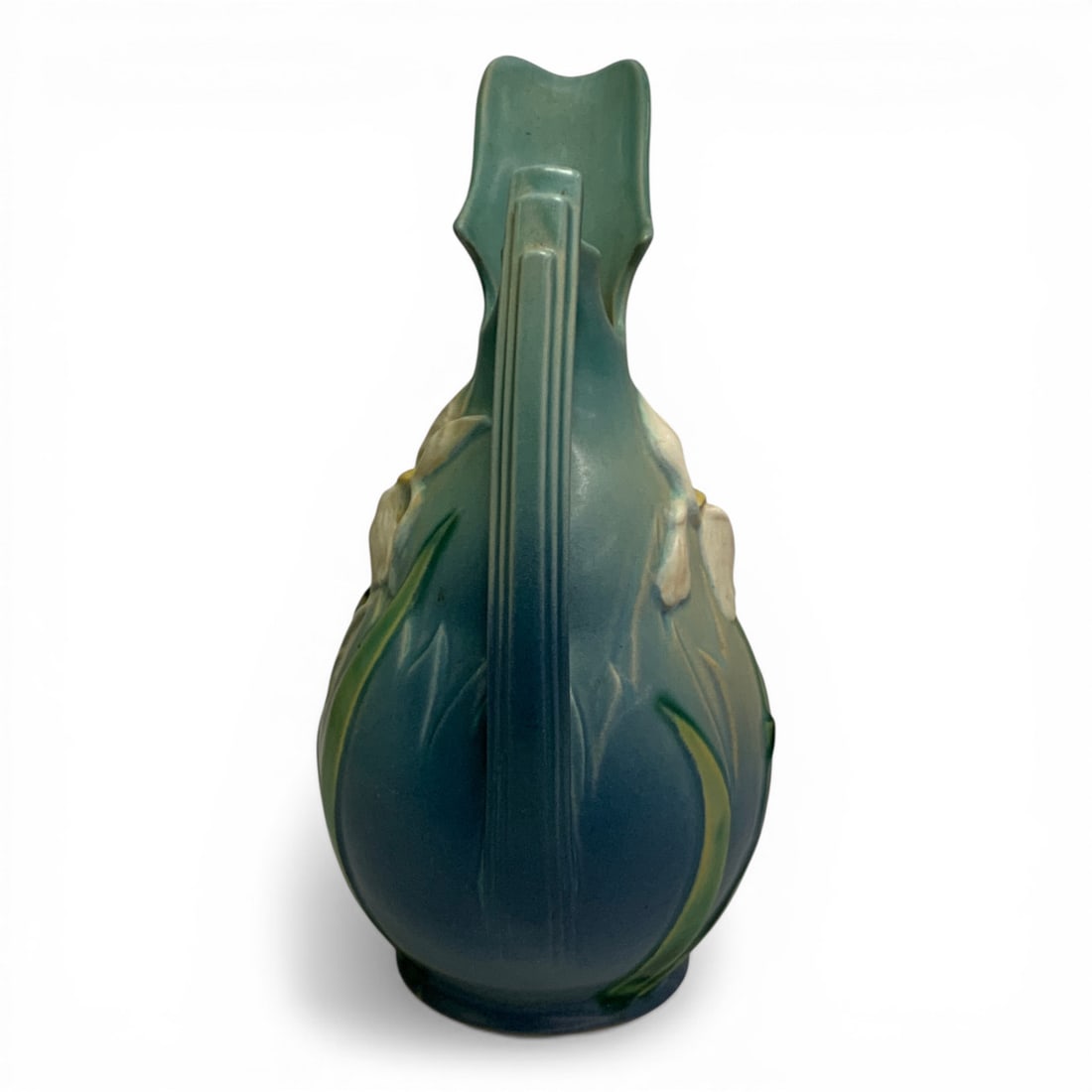 Roseville Pottery Blue Iris Pattern Ewer - 2