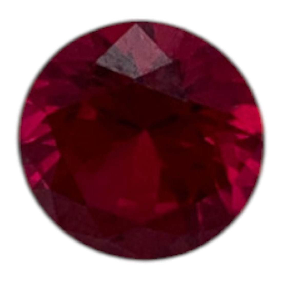 Faceted Pink Ruby Gemstone: 6.5mm DiameterGemstones Tested With Presidium Gem Tester Il - Berners Does Not Guarantee Authenticity Of Gemstones