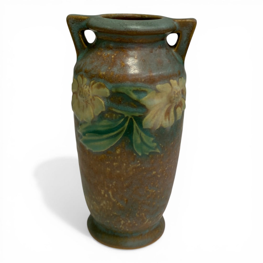 Roseville Pottery Dahlrose Vase: 6" Tall