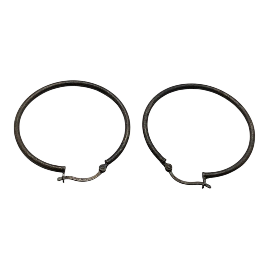 Sterling Silver Hoop Earrings - 2