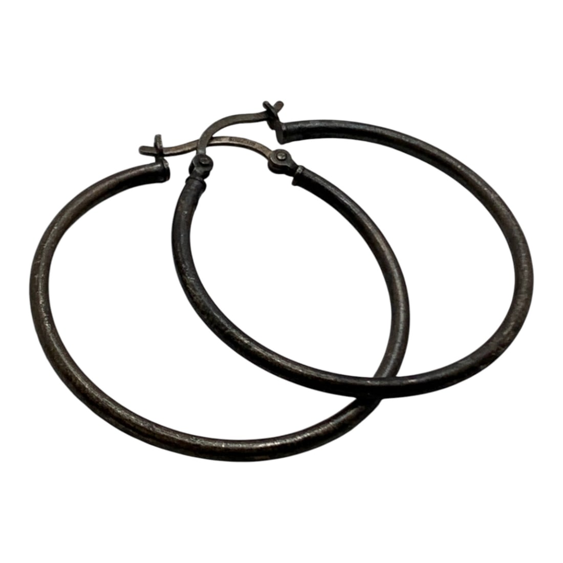 Sterling Silver Hoop Earrings - 3