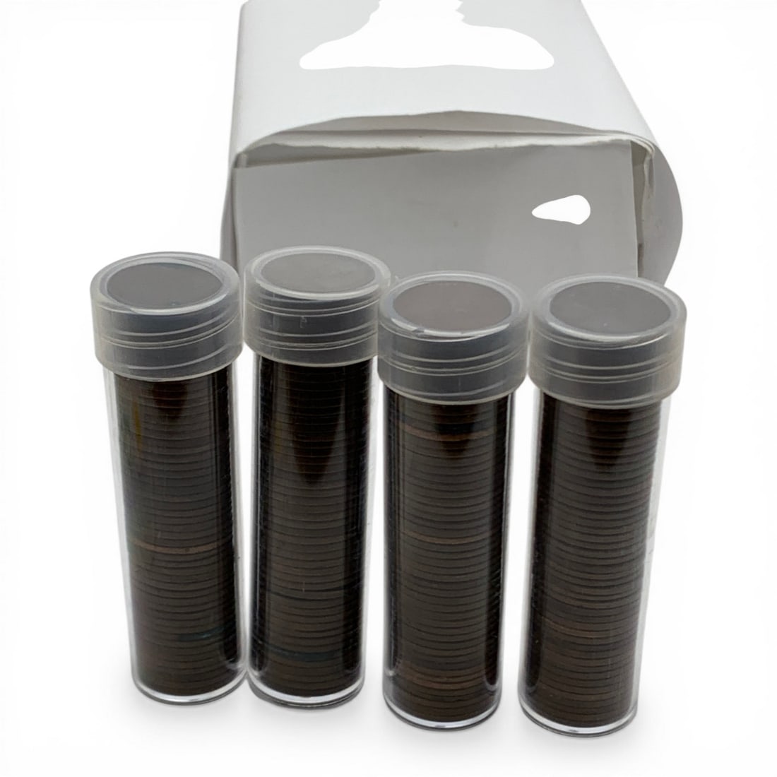 4 Rolls Of 50 Lincoln Wheat Pennies: 200 Pieces Total