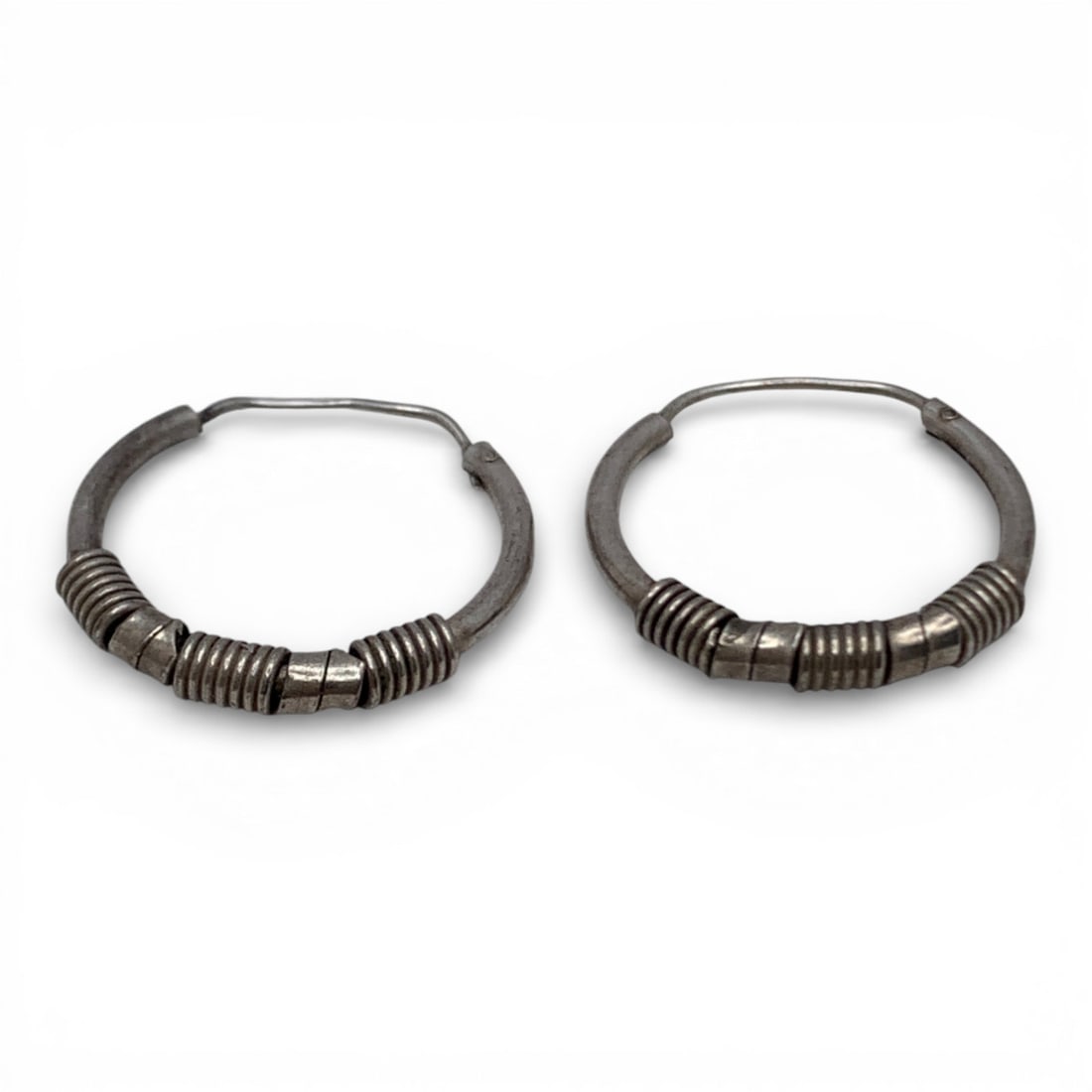 Sterling Silver Hoop Earrings - 3