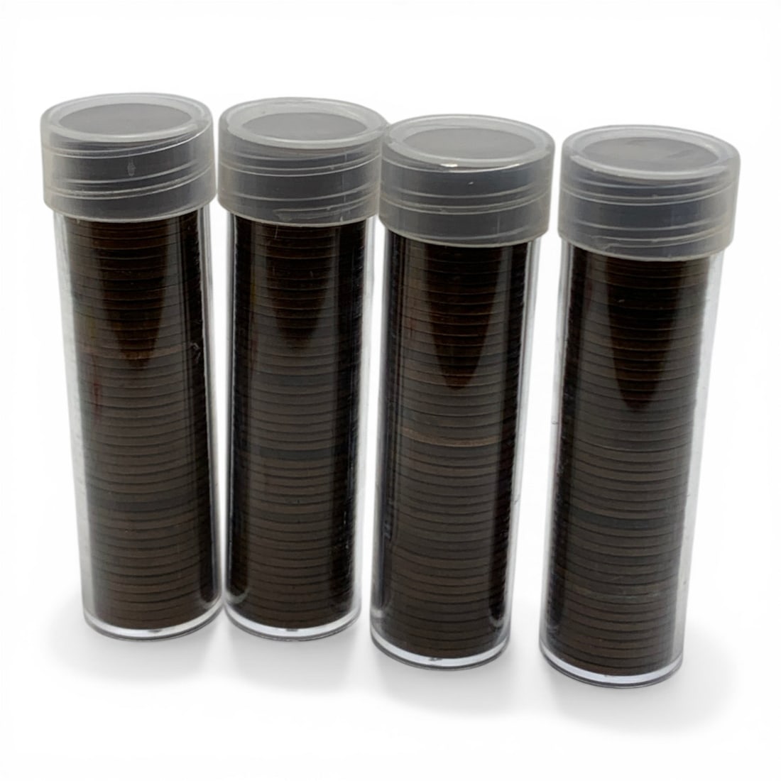 4 Rolls Of 50 Lincoln Wheat Pennies: 200 Pieces Total