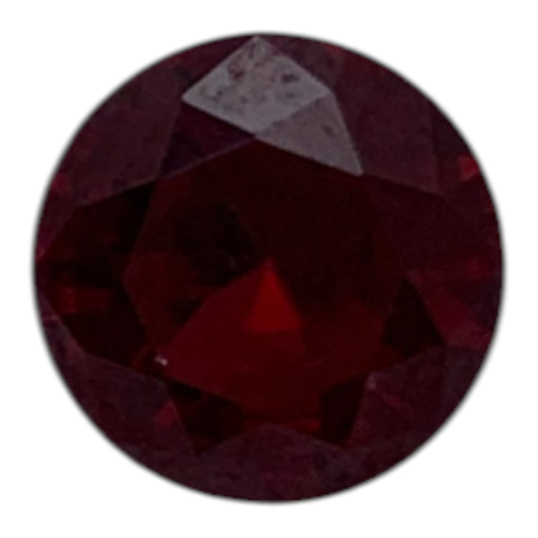Faceted Pink Ruby Gemstone: 6.5mm DiameterGemstones Tested With Presidium Gem Tester Il - Berners Does Not Guarantee Authenticity Of Gemstones