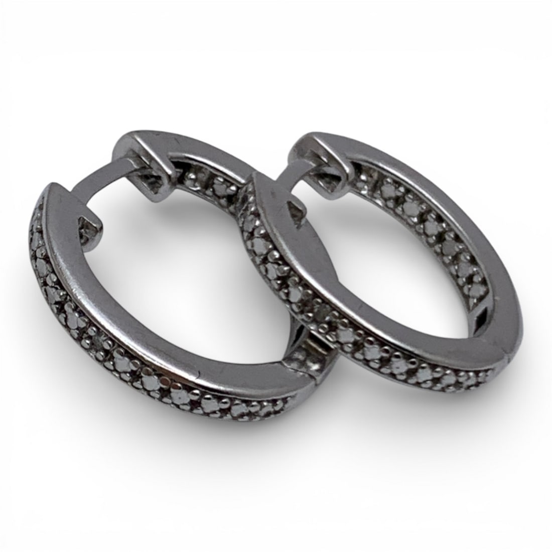 Sterling Silver Hoop Earrings - 3