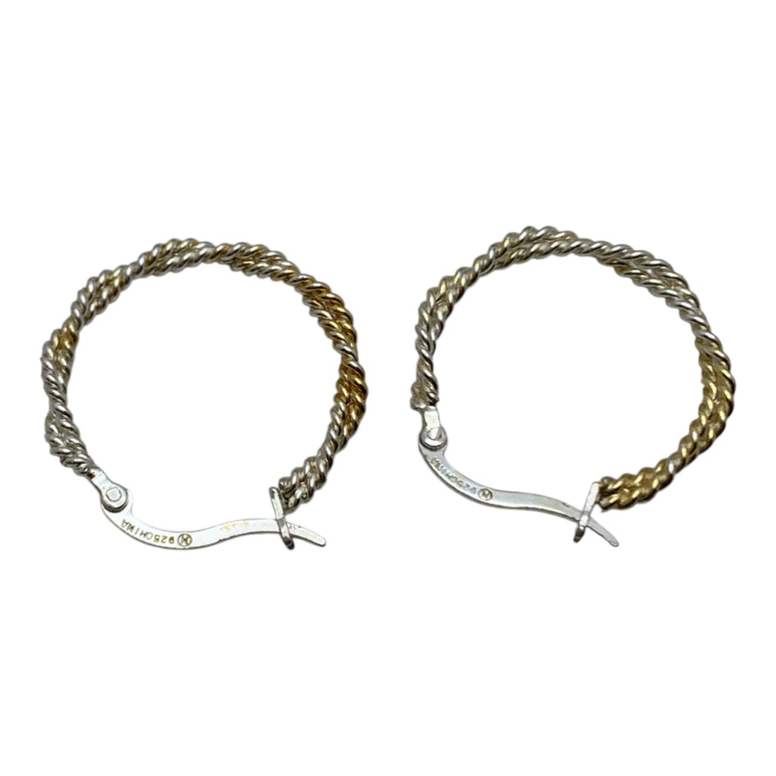 Sterling Silver Hoop Earrings - 2